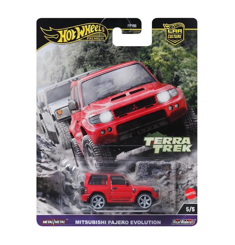 【预售】风火轮   car culture   Terra Trek    三菱   帕杰罗  Evolution 《mattel》【※同梱不可】