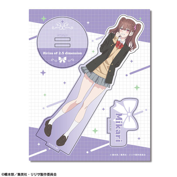 【Pre-Order】 TV Anime "2.5 Dimensional Seduction" Wooden Stand Ver.1  Design 03 Mikari Tachibana <License Agent> [*Cannot be bundled]