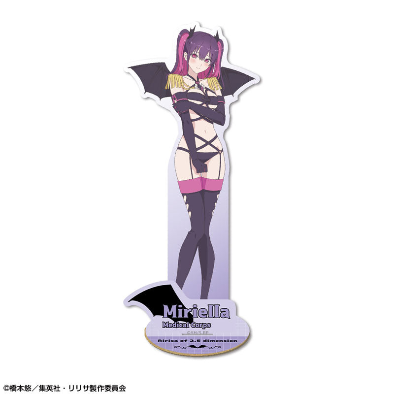 【Pre-Order】 TV Anime "2.5 Dimensional Seduction" Wooden Stand Ver.1  Design 04 Miriella/Medical Platoon <License Agent> [*Cannot be bundled]