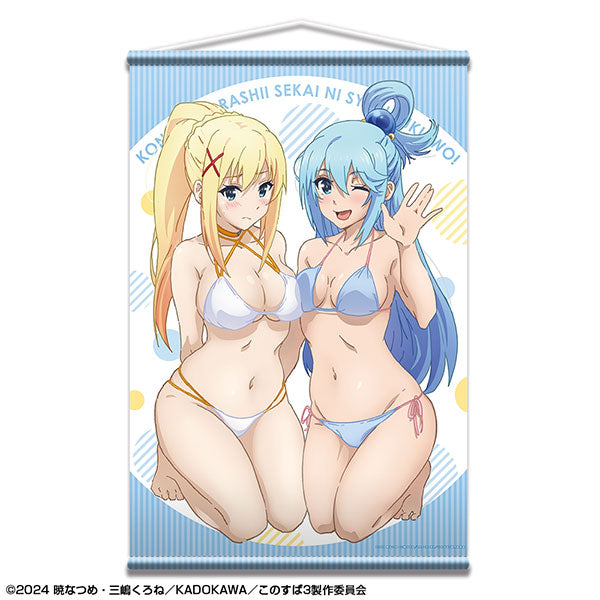 【Pre-Order】"KonoSuba: God's Blessing on This Wonderful World! 3" B2 Tapestry Design 01 (Aqua & Darkness) <License Agent> [*Cannot be bundled]