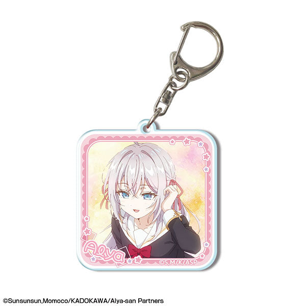 【Pre-Order】"Alya Sometimes Hides Her Feelings in Russian" Acrylic Key Chain Design 07 (Alya/G) <License Agent> [*Cannot be bundled]