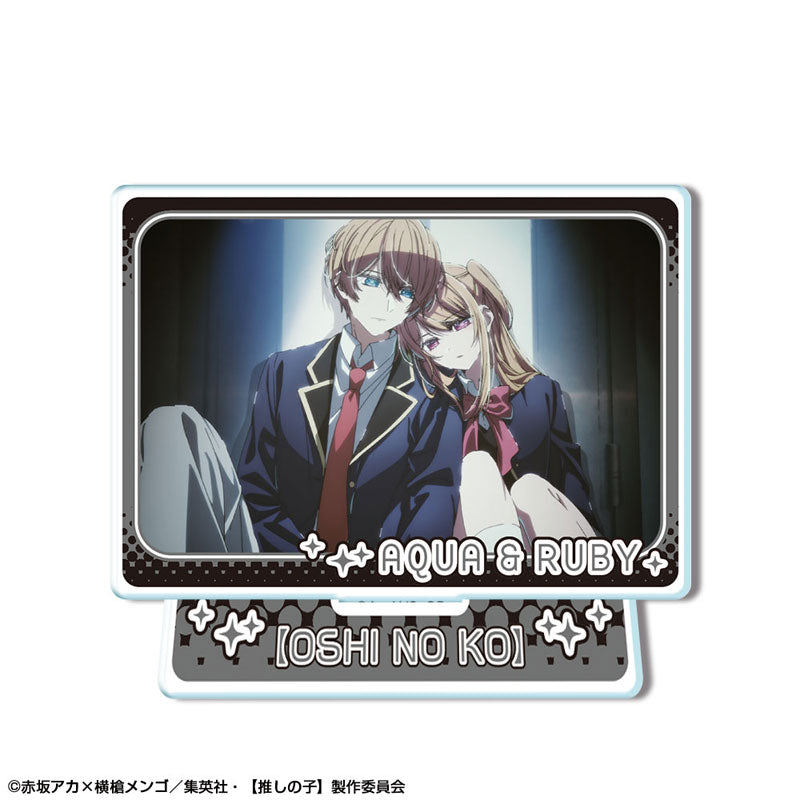 【Pre-Order】TV Anime "Oshi no Ko" Mini Acrylic Stand Ver.3 Design 08 Aqua & Ruby <License Agent> [*Cannot be bundled]