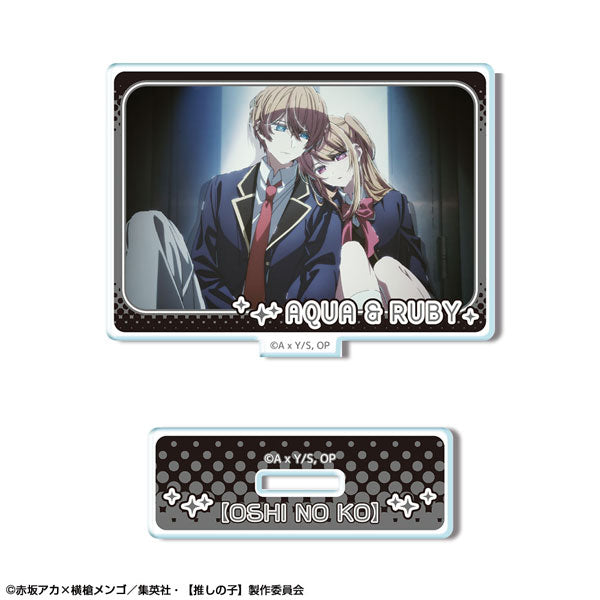 【Pre-Order】TV Anime "Oshi no Ko" Mini Acrylic Stand Ver.3 Design 08 Aqua & Ruby <License Agent> [*Cannot be bundled]