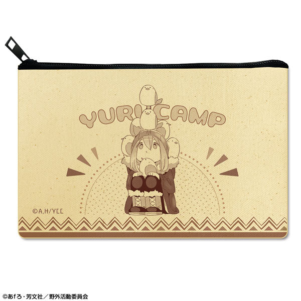 【Pre-Order】"Laid-Back Camp" Flat Pouch  Design 01 Nadeshiko Kagamihara (Resale) <License Agent> [*Cannot be bundled]