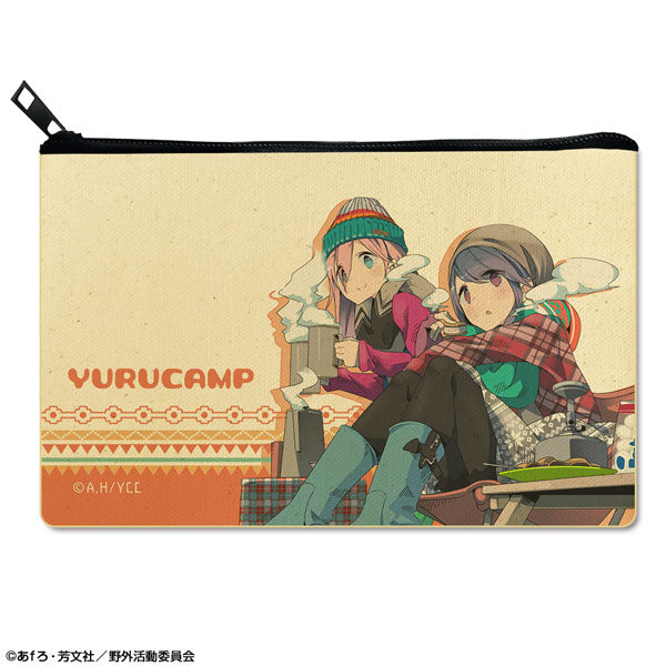 【Pre-Order】"Laid-Back Camp" Flat Pouch  Design 05 Nadeshiko Kagamihara & Rin Shima/B (Resale) <License Agent> [*Cannot be bundled]