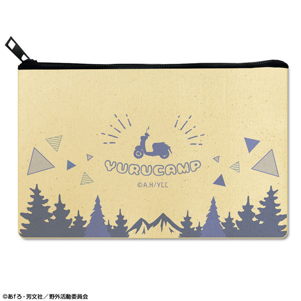 【Pre-Order】"Laid-Back Camp" Flat Pouch  Design 06 Motif/A (Resale) <License Agent> [*Cannot be bundled]