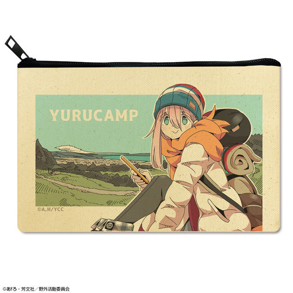 【Pre-Order】"Laid-Back Camp" Flat Pouch Ver.2 Design 01 Nadeshiko Kagamihara/A (Resale) <License Agent> [*Cannot be bundled]