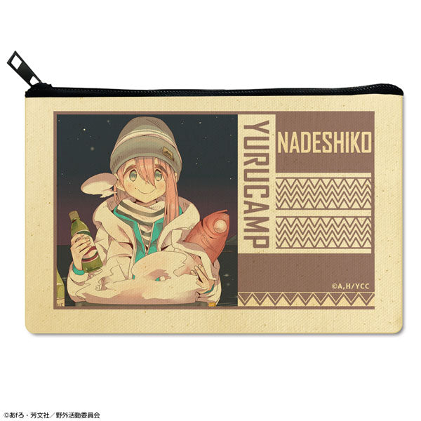 【Pre-Order】"Laid-Back Camp" Flat Pouch Ver.2 Design 02 Nadeshiko Kagamihara/B (Resale) <License Agent> [*Cannot be bundled]