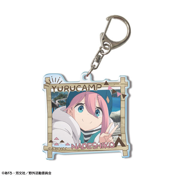 【Pre-Order】"Laid-Back Camp" Acrylic Keychain Design 01 Nadeshiko Kagamihara/A (Resale) <License Agent> [*Cannot be bundled]