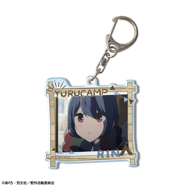 【Pre-Order】"Laid-Back Camp" Acrylic Keychain Design 03 Rin Shima/A (Resale) <License Agent> [*Cannot be bundled]