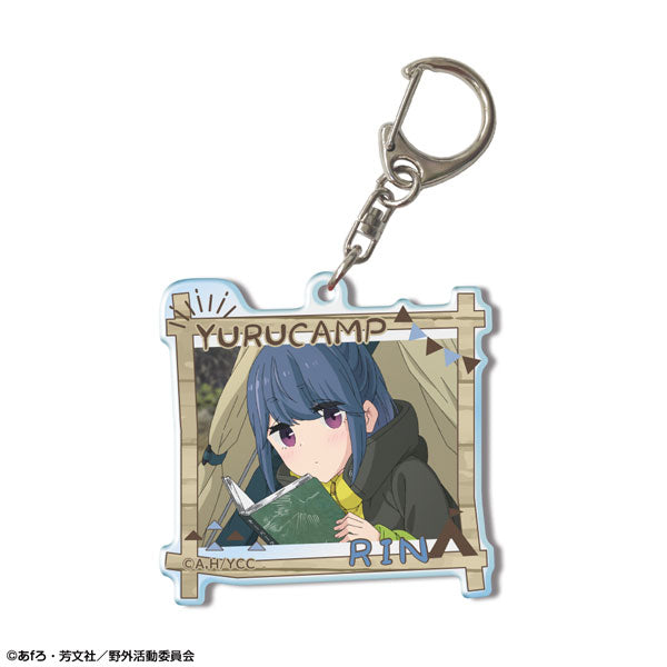 【Pre-Order】"Laid-Back Camp" Acrylic Keychain Design 04 Rin Shima/B (Resale) <License Agent> [*Cannot be bundled]