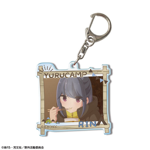 【Pre-Order】"Laid-Back Camp" Acrylic Keychain Design 06 Rin Shima/D (Resale) <License Agent> [*Cannot be bundled]