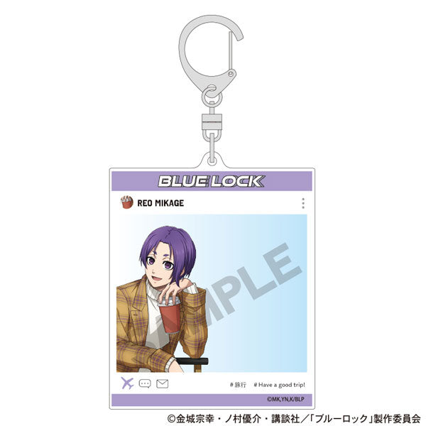 【Pre-Order】ブルーロック SNS風アクリルキーホルダー 御影玲王 旅行《クラックス》【※同梱不可】