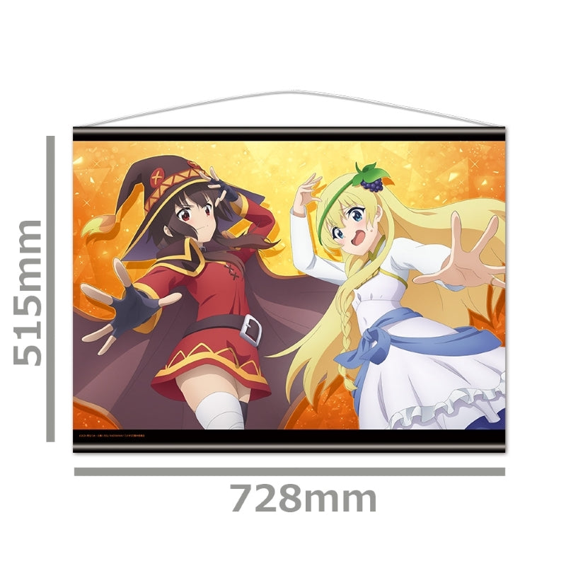 【Pre-Order】"KonoSuba: God's Blessing on This Wonderful World! 3" B2 Tapestry B [Megumin & Iris] <Azmaker> [*Cannot be bundled]