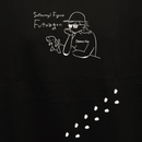 Painter net × トイズキング T-BASE限定 フトアゴンTシャツ 足跡ver. 黒 柄
