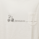 Painter net × トイズキング T-BASE限定 フトアゴンTシャツ 三輪車ver. 白 柄