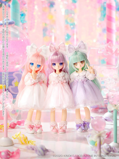 Kinoko Juice×Lil' Fairy Twinkle☆Candy Girls Vel PVC Action Figure