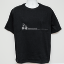 Painter net × トイズキング T-BASE限定 フトアゴンTシャツ 三輪車ver. 黒 正面