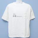 Painter net × トイズキング T-BASE限定 フトアゴンTシャツ 三輪車ver. 白 正面