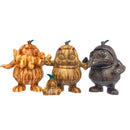 SOLID DESIGN アボコ＆ケロル・Dr.ぺスター・カルパッチョ アートなトイ展限定木目カラー 正面