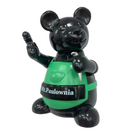 Mt. Paulownia ペグ打つマン・ベア ブラック×グリーン 正面