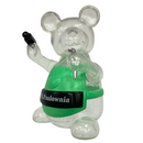 Mt. Paulownia ペグ打つマン・ベア クリア×グリーン 正面